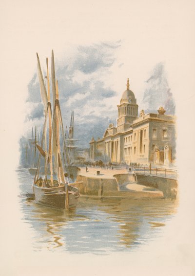 Aduana y muelle de Dublín de English School