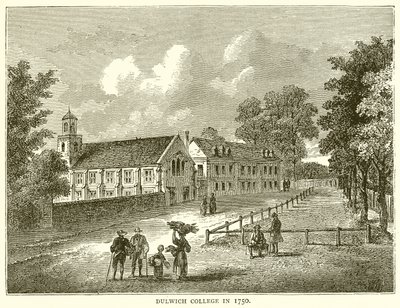 Colegio de Dulwich en 1750 de English School