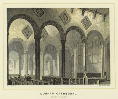 Catedral de Durham, vista de la Galilea de English School