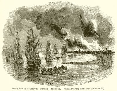 Flota holandesa en el Medway: Quema de Sheerness de English School