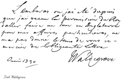 Conde Waldegrave de English School