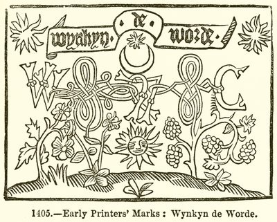 Marcas de Impresores Tempranos: Wynkyn de Worde de English School