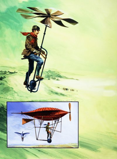 Primeros intentos de vuelo motorizado de English School