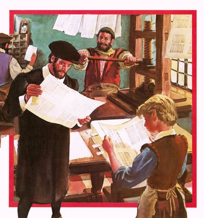 Prensa de impresión temprana de English School