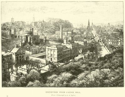 Edimburgo, desde Calton Hill de English School