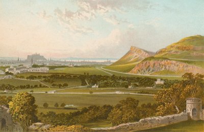 Edimburgo desde el Castillo de Craigmillar de English School