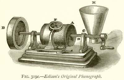 Fonógrafo original de Edison de English School
