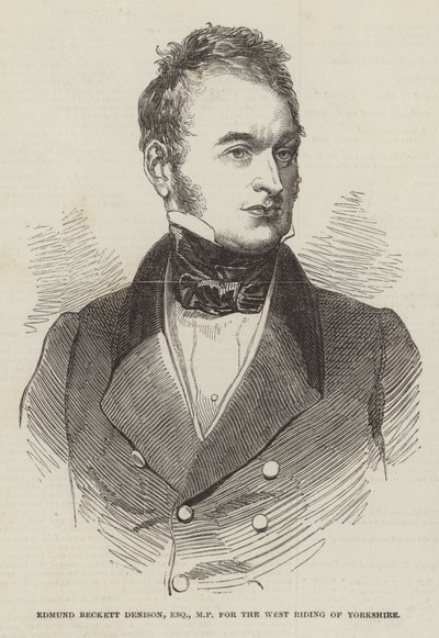 Edmund Beckett Denison, Esquire, MP, por el West Riding de Yorkshire de English School