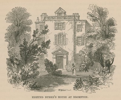 Casa de Edmund Burke en Brompton, Londres de English School