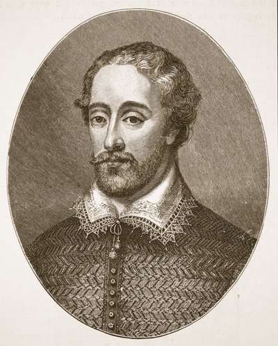 Edmund Spenser, de un grabado de G. Vertue, ilustración de The Church of England: A History for the People por H.D.M. Spence-Jones de English School