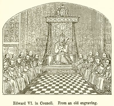 Eduardo VI en el consejo de English School