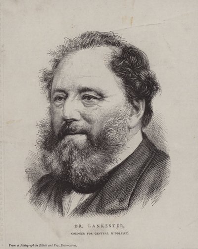 Edwin Lankester, cirujano y naturalista inglés y forense de Central Middlesex de English School