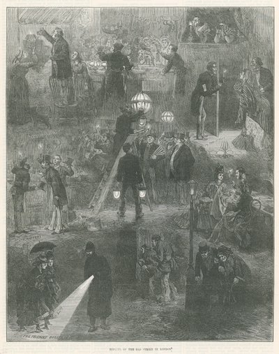 Efectos de la huelga de gas en Londres de English School