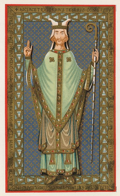 Efigie de Ulger, Obispo de Angers, 1149 de English School