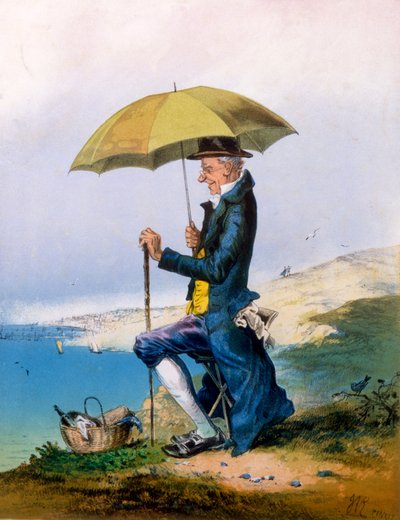 Ocho horas en la playa por tres chelines, impresión hecha por A. Concannen, 1873 de English School