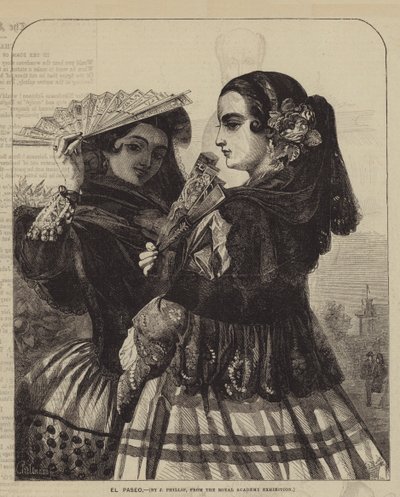 El Paseo (engraving) de English School