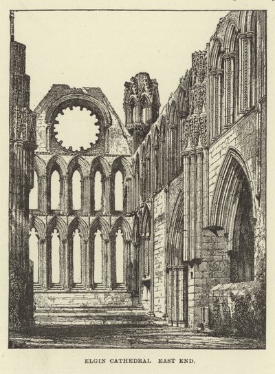 Catedral de Elgin, extremo este de English School