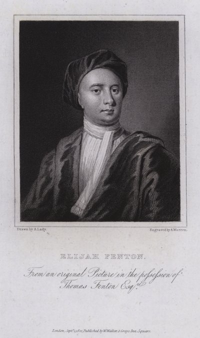 Elijah Fenton, poeta, biógrafo y traductor inglés de English School