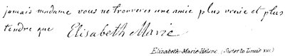 Elizabeth-Marie-Helene, (Hermana de Luis XVI) de English School