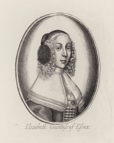 Elizabeth, Condesa de Essex (grabado) de English School