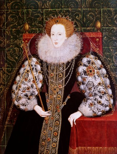Isabel I, c.1590 (óleo sobre tabla) de English School