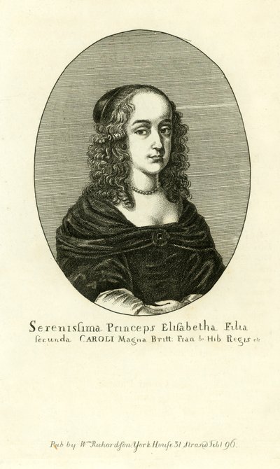Elizabeth Stuart, segunda hija del Rey Carlos I de English School