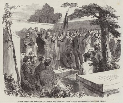 Elogio sobre la Tumba de un Refugiado Francés, Cementerio de St John