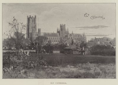 Catedral de Ely (litografía) de English School