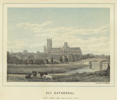 Catedral de Ely, vista sureste desde Barway Bank de English School