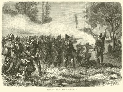 Encuentro en el bosque antes de Metz, octubre 1870 de English School