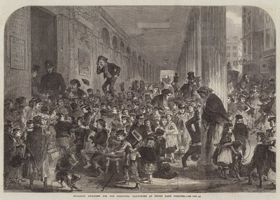 Contratación de niños para la pantomima navideña en el Teatro Drury Lane de English School