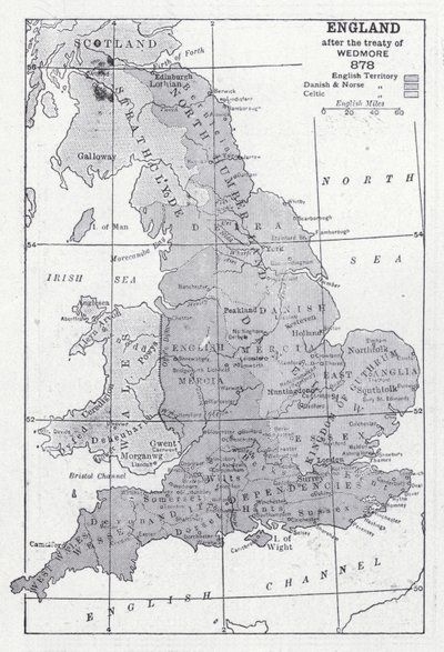 Inglaterra después del tratado de Wedmore 878 de English School