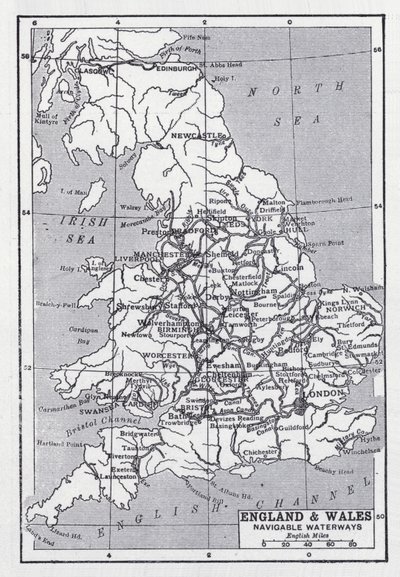 Inglaterra y Gales, vías navegables de English School