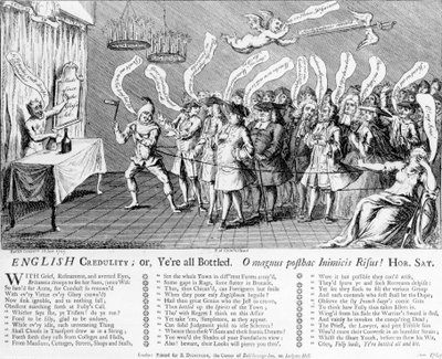 Credulidad Inglesa o Todos Embotellados, 1749 de English School