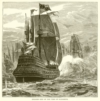 Barco Inglés de la Época de Isabel de English School