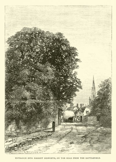 Entrada al Mercado Bosworth, en el camino desde el Campo de Batalla de English School