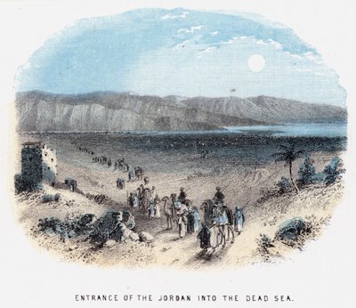 Entrada del Jordán en el Mar Muerto de English School