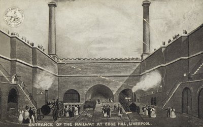 Entrada del Ferrocarril en Edge Hill, Liverpool de English School