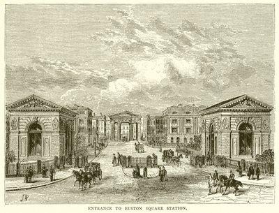 Entrada a la Estación de Euston Square de English School