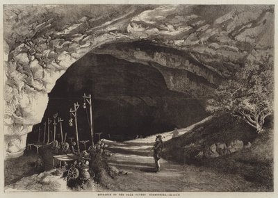 Entrada a la caverna Peak, Derbyshire de English School