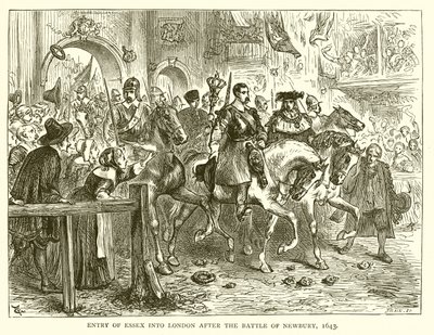 Entrada de Essex en Londres después de la Batalla de Newbury, 1643 de English School