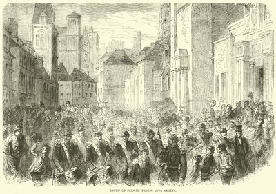 Entrada de las tropas francesas en Amiens, mayo 1871 de English School