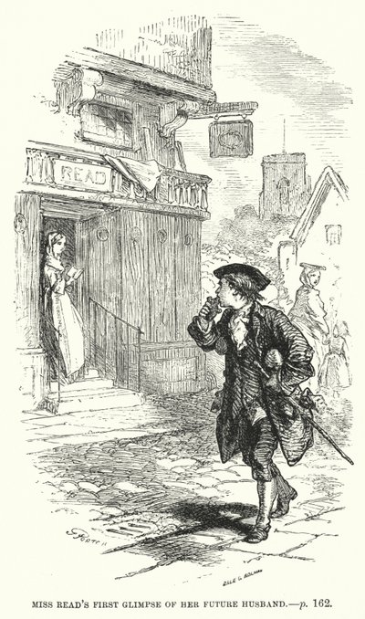 Episodio de la vida del joven Benjamin Franklin (grabado) de English School