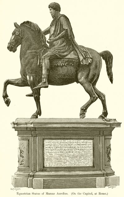 Estatua Ecuestre de Marco Aurelio. (En el Capitolio, en Roma) de English School