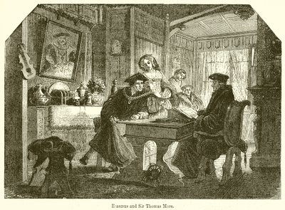 Erasmo y Sir Thomas More de English School