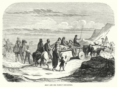 Esaú y su familia partiendo de English School