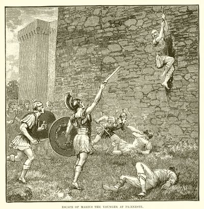 Escape de Mario el Joven en Preneste de English School