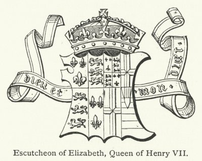 Escudo de Isabel, reina de Enrique VII (grabado) de English School