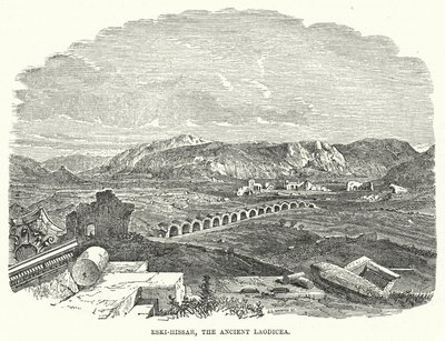 Eski-Hissar, la antigua Laodicea (grabado) de English School
