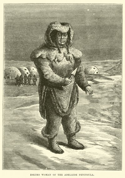 Mujer esquimal de la península de Adelaide de English School